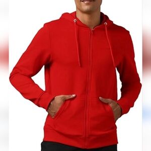Rocawear Mens RED Hooded Front Zipper Sweatshirt, Size S